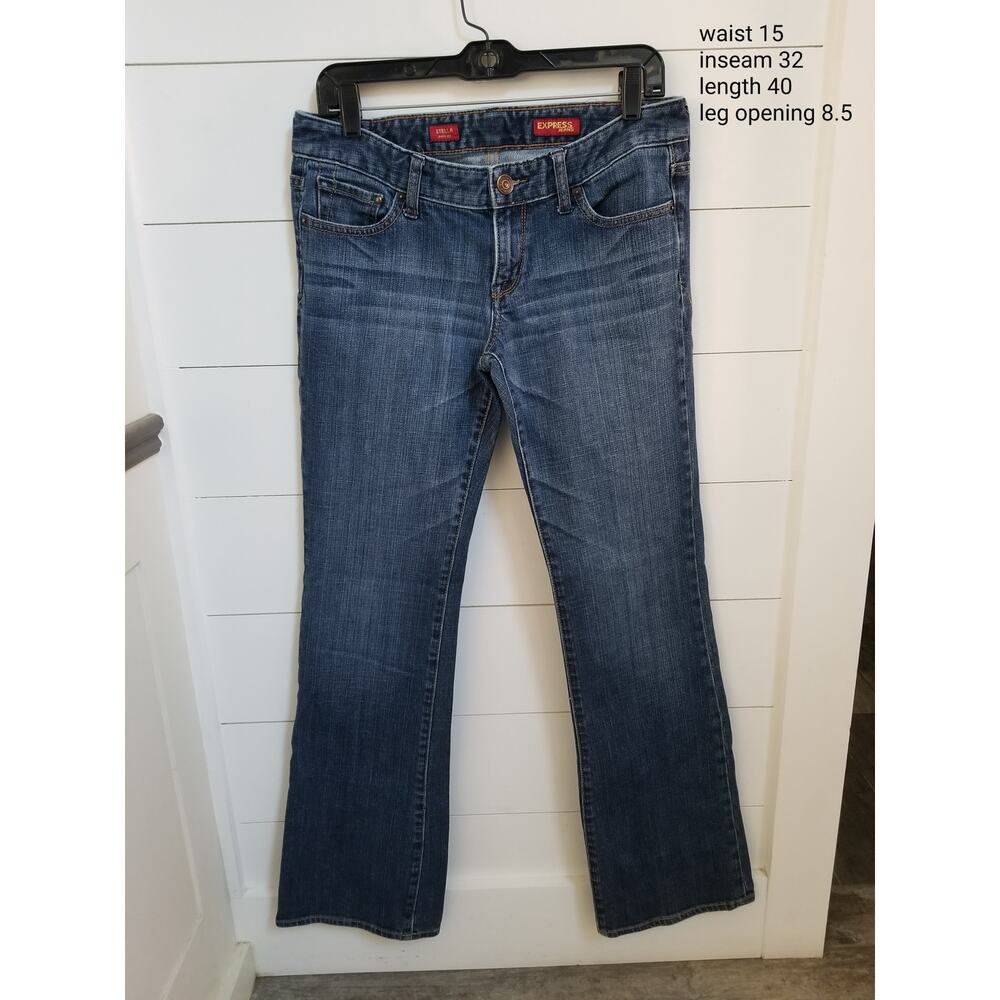 Express Stella Boot Leg Jeans Medium Wash Denim Women's 8L